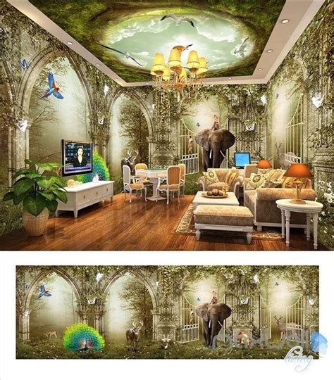 Fantasy Fairy Tale Wonderland Forest Entire Room Wallpaper Wall Mural