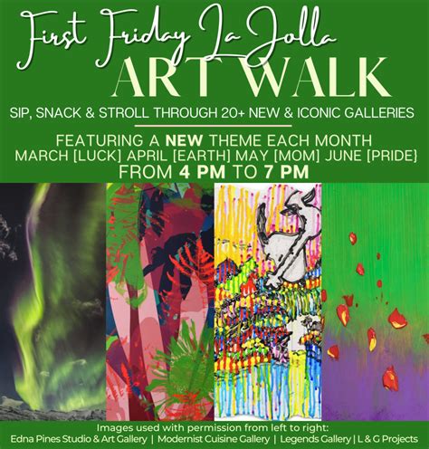 Sip Snack And Stroll Through La Jolla Art Galleries At The March First