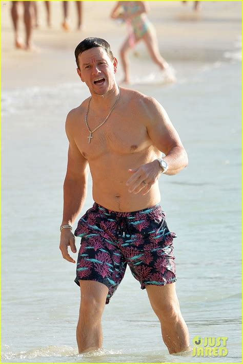 mark wahlberg hits the beach in barbados shows off hot bod photo 4407065 mark wahlberg