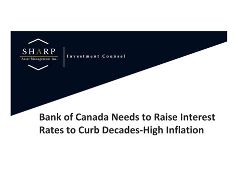 Ppt Bank Of Canada Needs To Raise Interest Rates To Curb Decades High