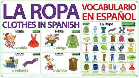 Learn Spanish Clothes Vocabulary La Ropa Vocabulario En Espa Ol Names Of Clothes In Spanish