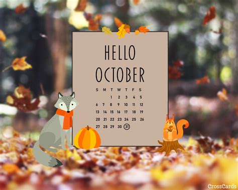 Hello October Wallpaper - Wallpaper Xfree