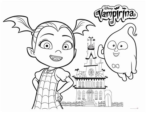 Do not stay without decorating your cake! Vampirina Coloring Pages at GetColorings.com | Free printable colorings pages to print and color