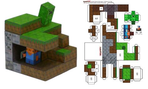 Minecraft Foldable Paper Craft Ideias De Minecraft Brinquedos De
