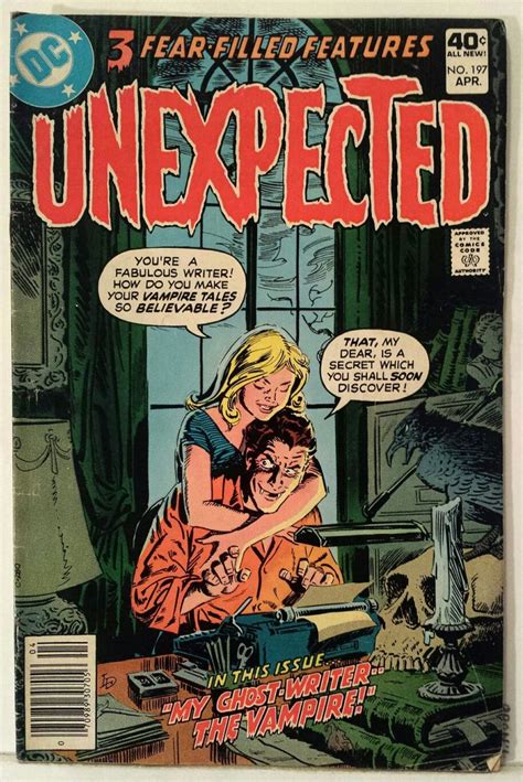 Vintage Comic Book Cover Art The Unexpected Scary