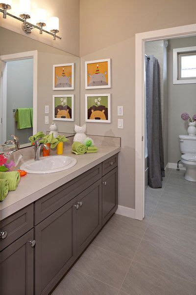 Discover bathroom tile trends, paint colors, organization ideas, and more. Neutral main bath | Girl bathrooms, Kid bathroom decor ...