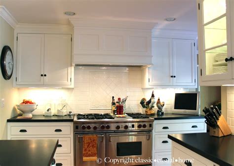 Classic • Casual • Home Classic White Kitchen Backsplashes Kitchen