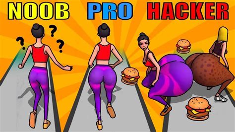 Noob Vs Pro Vs Hacker In Twerk Race 3d Youtube