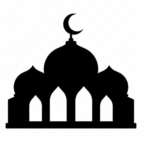 Mosque Icon Vector On Gradient Background Download Png Image
