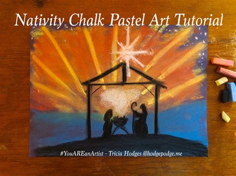 Christmas Nativity Chalk Pastel Art Tutorial Chalk Pastel Art