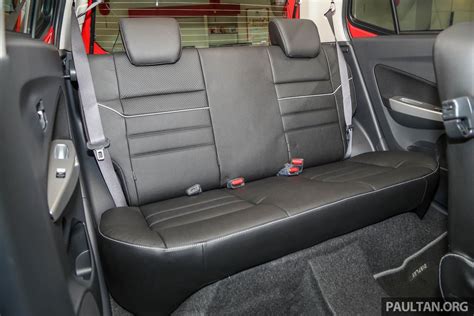 New 2017 perodua axia 1.0l advance facelift interior exterior walk around hd review perodua 2016 first look drive vs proton. 2017 Perodua Axia (facelift) rear seats