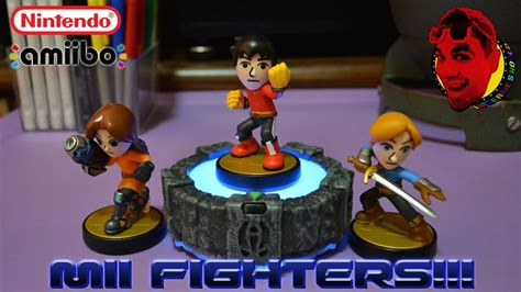 Nintendo World Store Amiibo Mii Fighter 3 Pack Mii Brawler Mii Gunner Mii Swordfighter
