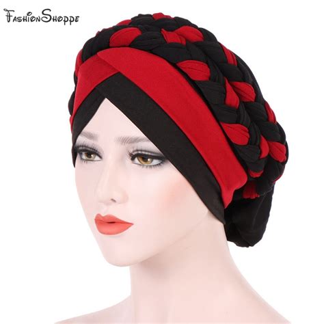Buy Women Braid Hats Islamic Prayer Turban Hats Muslim