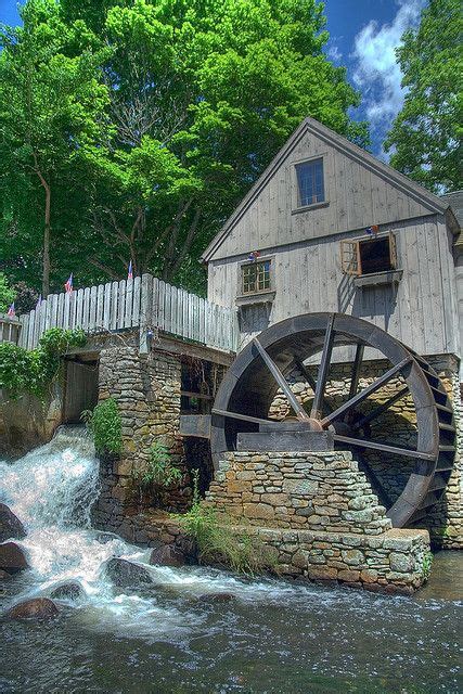 Old Grist Mills And Water Wheels