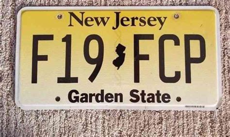 U S License Plates New Jersey License Plate