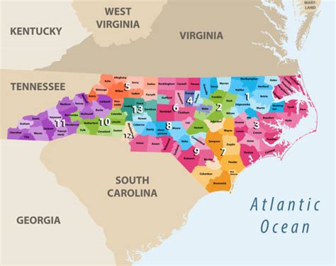 North Carolina Map Illustrations Royalty Free Vector Graphics And Clip