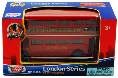 London Double Decker Bus Red Motormax 76002 475 Diecast Model