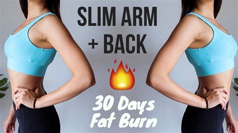 When trying to lose arm fat, including cardio in your daily routine is essential. BURN ARMS + BACK FAT (UPPER BODY) IN 30 DAYS!! 10 min Home Workout | Week 3 ~ Emi - YouTube