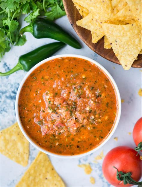 Roasted Tomato Salsa Is Spicy Fresh And Is Quite Flavourful Because Of