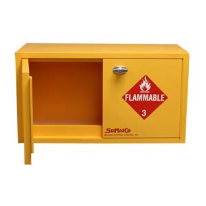 1925x eagle steel flammable liquid storage cabinet, space saver, 1 shelf, 1 manual close close door fire cabinet for gasoline storage, 12 gallons, 134 lbs. SciMatCo SC9040 Flammable Liquid Storage Cabinet. For Sale ...