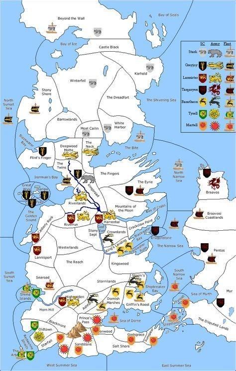 Westeros Map Game Of Thrones Game Of Thrones Map Game Of Thrones