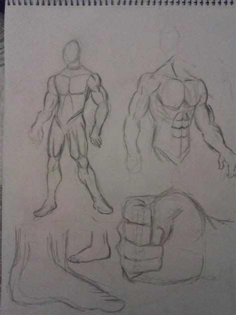 Sketch Of The Human Body Man By Pedal Points On Deviantart