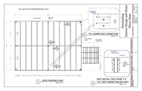 Free 12' X 16' Deck Plan Blueprint (with PDF Document Download)