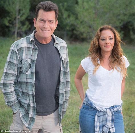 Charlie Sheen Poses With Stepmother Leah Remini In Mad Families Still