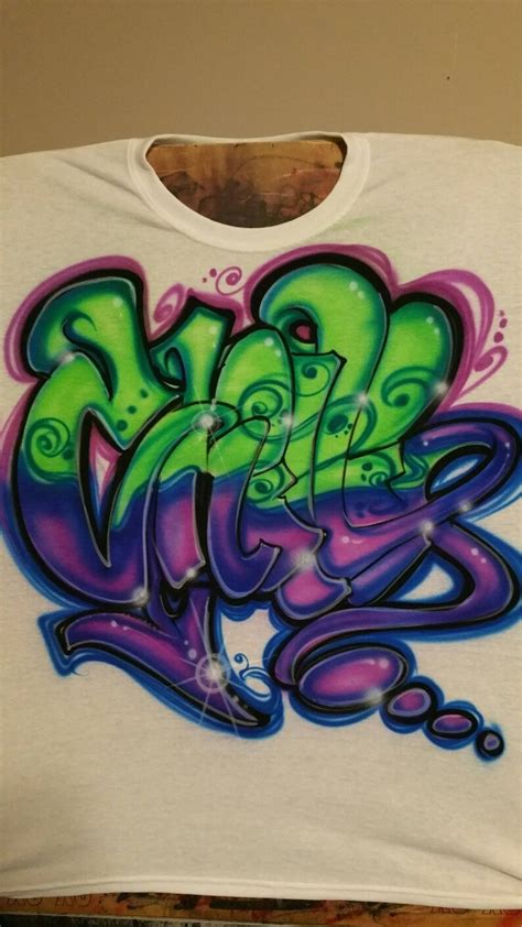 Airbrushed Wild Style Graffiti T Shirts Etsy
