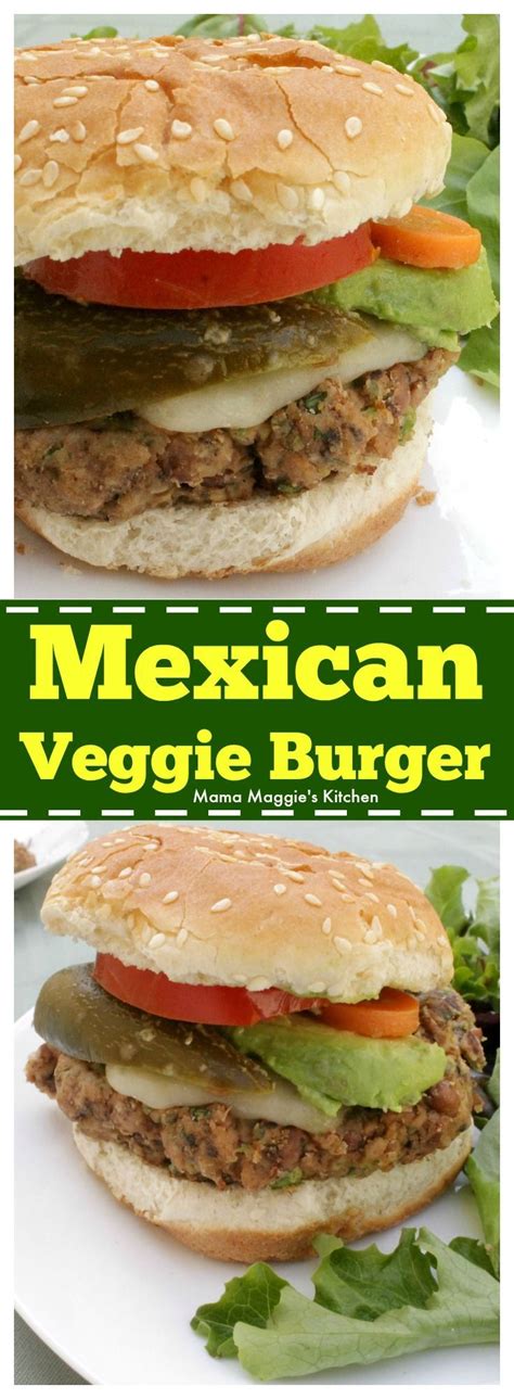 Mexican Veggie Burger A Yummy Vegetarian Option Thats Perfect For