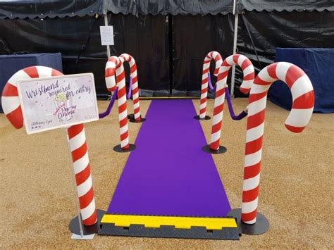 Candy Cane Walkway Eph Creative Event Prop Hire
