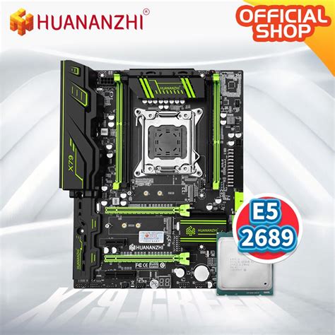 Huananzhi X79 Green 249 X79 Motherboard With Intel Xeon E5 2689 Can