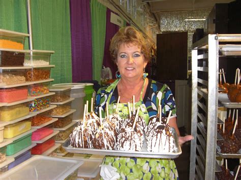 Miss Debbie With Some Of The Largest Caramel Apples You Will Ever See Debbie Lily Pulitzer