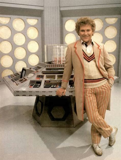 Colin Baker In The Fifth Doctors Clothes Fifth Doctor Doctor Who Tv