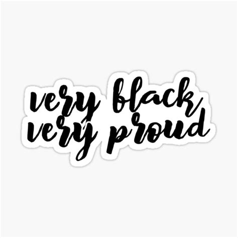 Very Black Very Proud Black Power Sticker By Elhafdaoui Redbubble