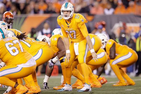 The team has worn all orange and all. The Dolphins' Color Rush Uniforms Are Shockingly, Offensively Orange | GQ