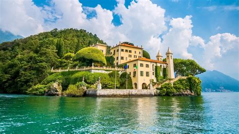 Villa Balbianello On Lake Como In Italy Hd Wallpaper Background Image