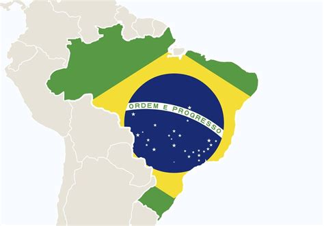 américa do sul com mapa do brasil destacado 8092762 Vetor no Vecteezy