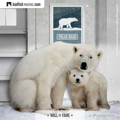Polar Bear Endangered Poster Badfishposters