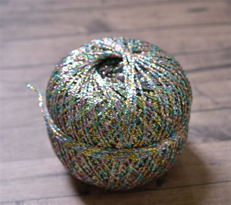 Glitter Yarn Sparkle Yarn Crochet Yarn Embroidery Thread Etsy