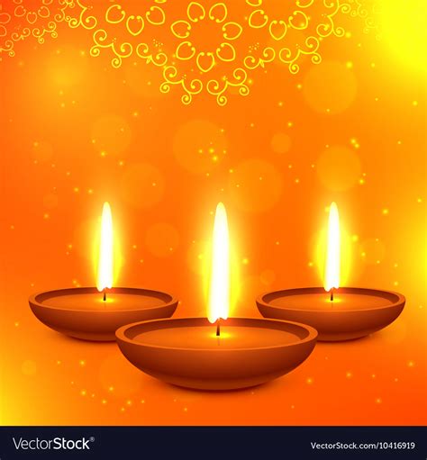 Beautiful Diwali Diya Royalty Free Vector Image