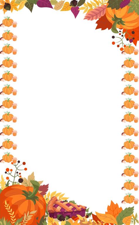 6 Best Images Of Free Printable Thanksgiving Borders Thanksgiving