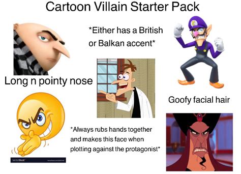 Cartoon Villain Starter Pack Rstarterpacks Starter Packs Know
