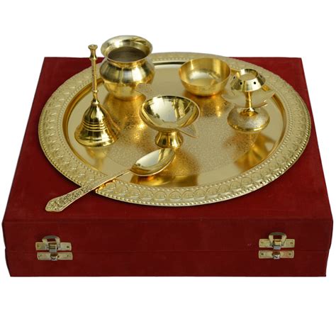 Check spelling or type a new query. Buy German Silver Golden Pooja Thali Online @ BoonToon
