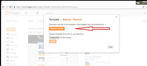 How To Backup Or Restore Your Blogger Template Site Title