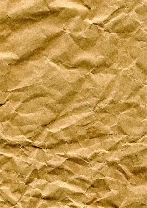 An Old Brown Paper Texture With Some Folds