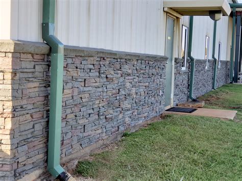 Metal Building Siding Solution Faux Stone And Brick Panels Genstone