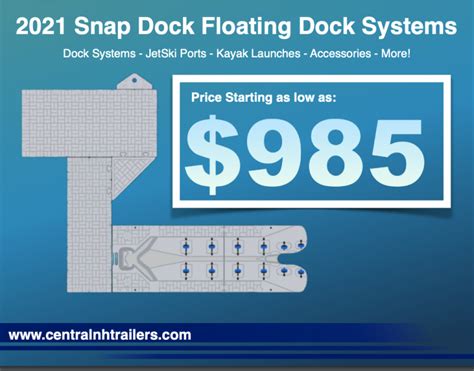 2021 Snap Dock Floating Dock Systemsjetski Lifts Full Price List