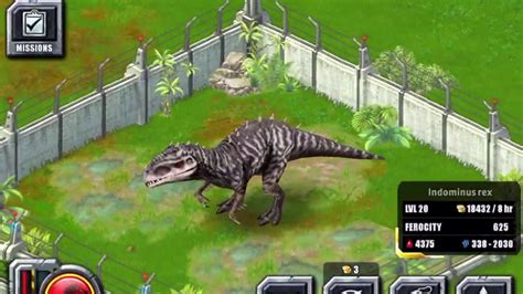 Feeding The Indominus Rex Level 40 Jurassic Park Builder Episode 1