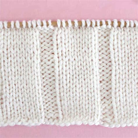 7x3 Flat Rib Stitch Knitting Pattern For Beginners Studio Knit